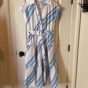 Current Air Multicolor Striped Midi Dress